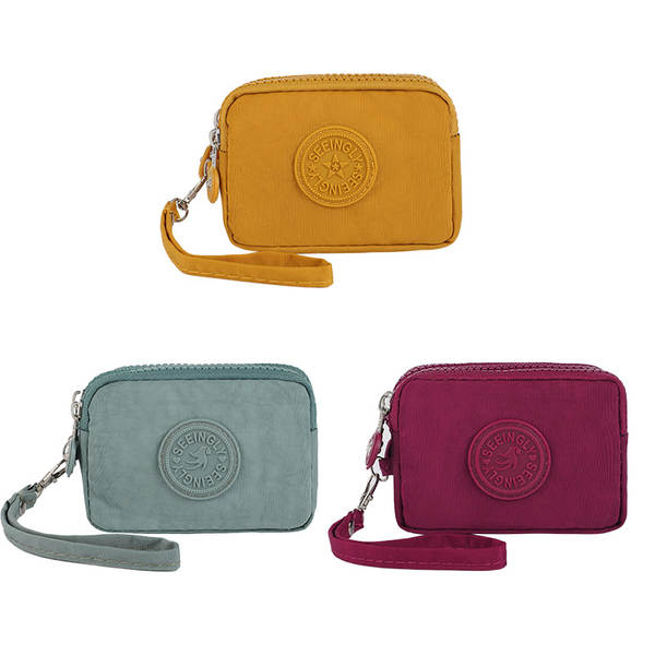 Fabricantes vendem diretamente carteiras de varejo de comércio estrangeiro Cadeiras transfronteiriças simples chave impermeável bolsa de nylon cadeia de varejo carteira de varejo