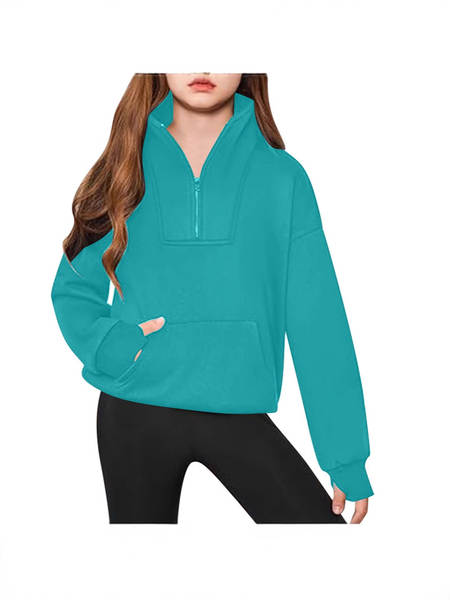Blusa esportiva infantil de manga longa