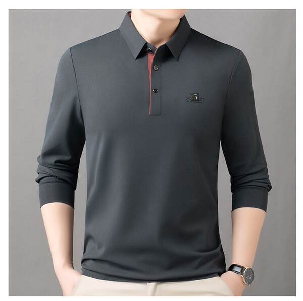 Camiseta Polo Manga Longa Masculina