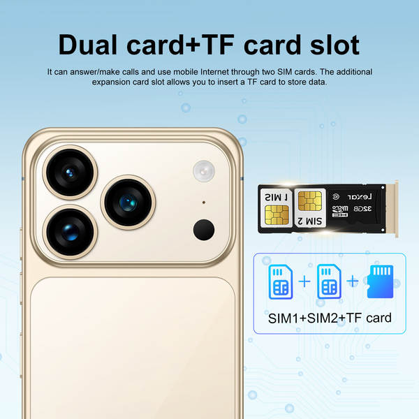 Transfronteiriço 17Promax telemóvel novo não desmontado indústria inteligente máquina original 5G alta distribuição de três redes de smartphones