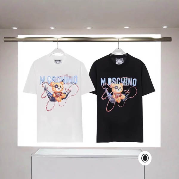 Versão correta 2025 Moody's Moss Pequeno Urso Impressão Logo Coroa Coroa Curta T-Shirt Homem Novo Modelo