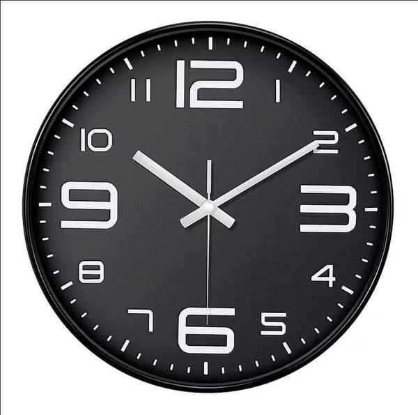 12 polegadas 30cm silencioso pendurado relógio relógio horário Amazon cross-border pendurado wall clock atacado