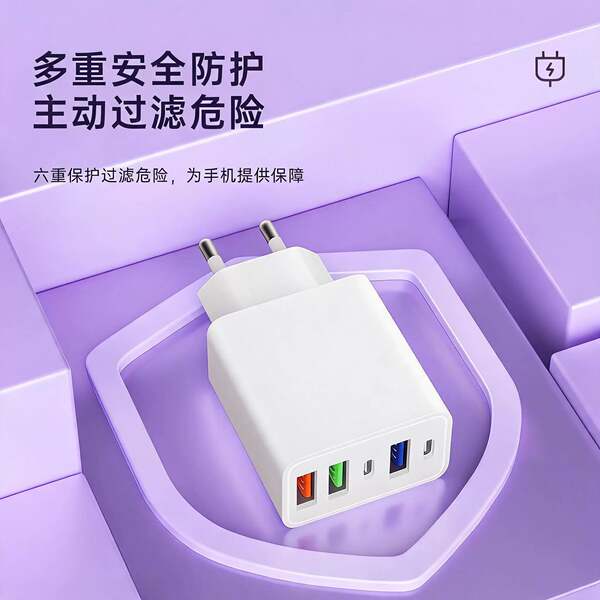 5V2A cinco carregadores USB padrão europeus para o plug-in do adaptador de energia padrão da Apple para celulares Android
