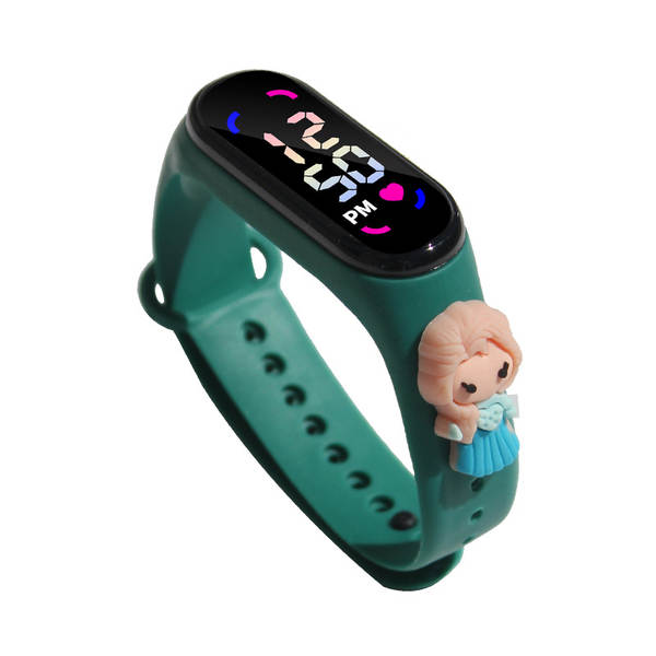 Novo B3 toque luz branca LED relógio de moda estudante casal à prova d'água esporte recreativo transfronteiriço LED relógio