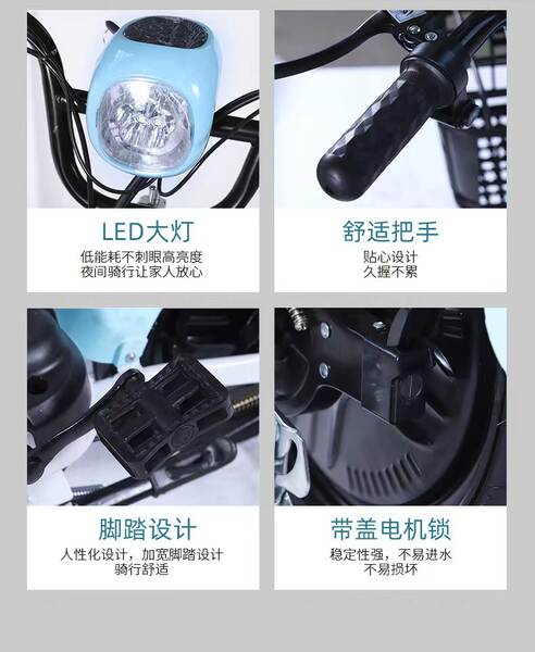 Pequeno Príncipe fabricante de carros elétricos atacado carro elétrico de duas rodas 48V bicicleta elétrica adulto carro elétrico