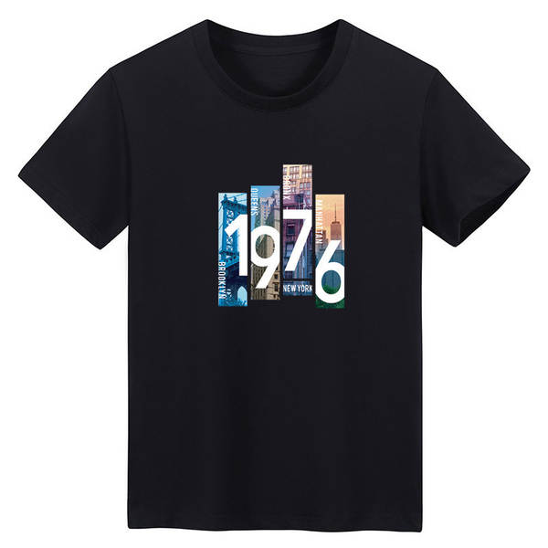 T-shirt masculino de pulseira curta de verão de gelo novo de lazer impresso em roupas de pulseira redonda T-shirt de pulseira meia pulseira de pulseira masculino
