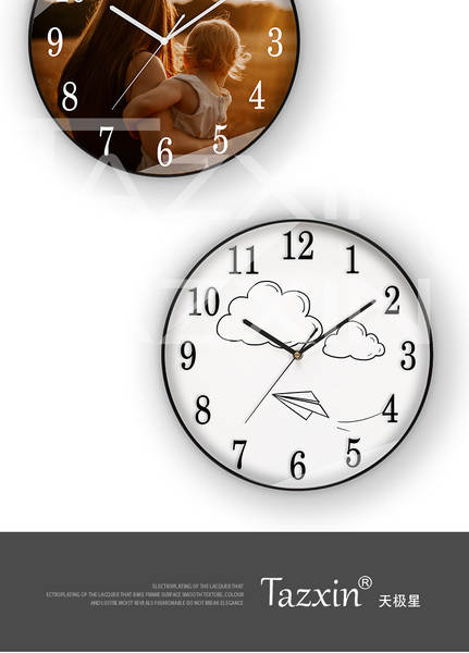 Relógio personalizado fabricante de relógios de plástico grossista relógio personalizado DIY ODM OEM CLOCK relógio transfronteiriço
