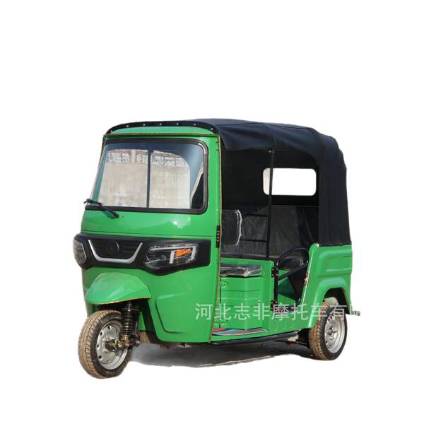 TUK-TUK Transfronteiriço Tricolor Elétrico África Índia Passageiro Turco Bajaj Modelo de combustível Tricolor