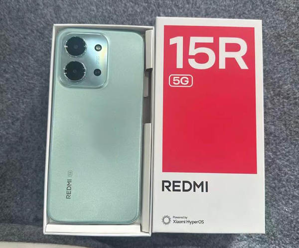 Novo Xiaomi Redmi Redmi 15R 5G celular inteligente para idosos grande fonte de som grande tela longa espera