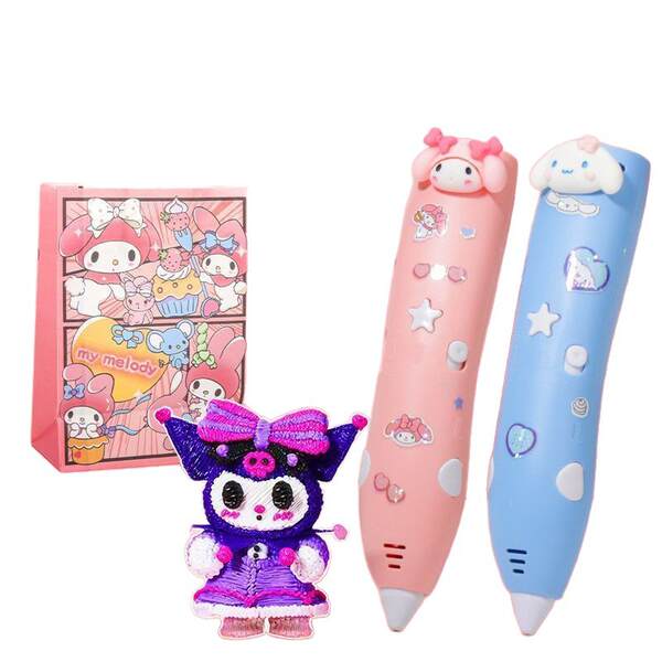 Baixa temperatura 3d impressão caneta criança estereótica estudante DII gravura pintura caneta menina brinquedos meninas presente tricolor