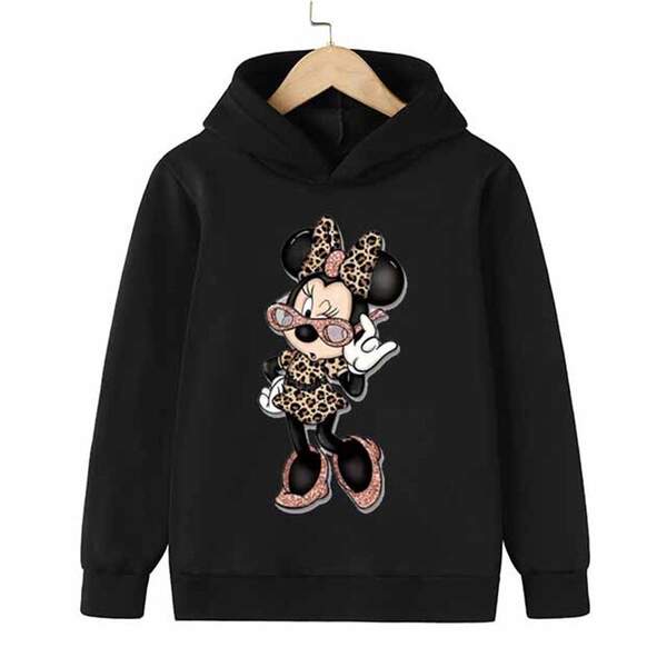 Mini Mouse Camiseta Desportiva Inverno Primavera Outono Camiseta de Crianças Camiseta de Crianças