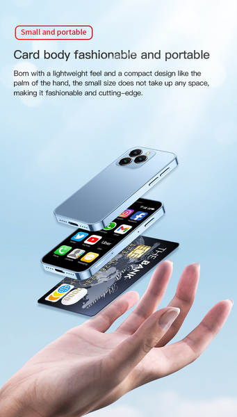 XS16 Mini Smartphones 4G Rede GPS Android 10 Loja do Google Wi-Fi SOYE