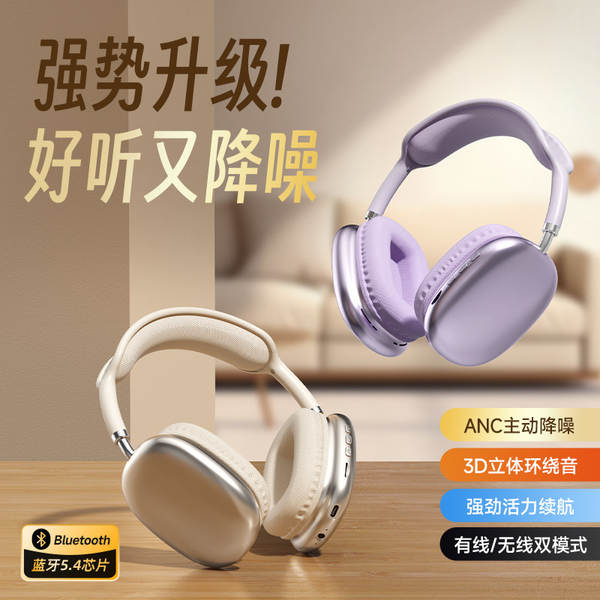 Fone de ouvido Bluetooth 6.0 com fones de ouvido Bluetooth