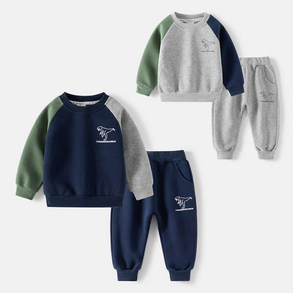 Conjunto Infantil de 2 Peças com Estampa de Dinossauro