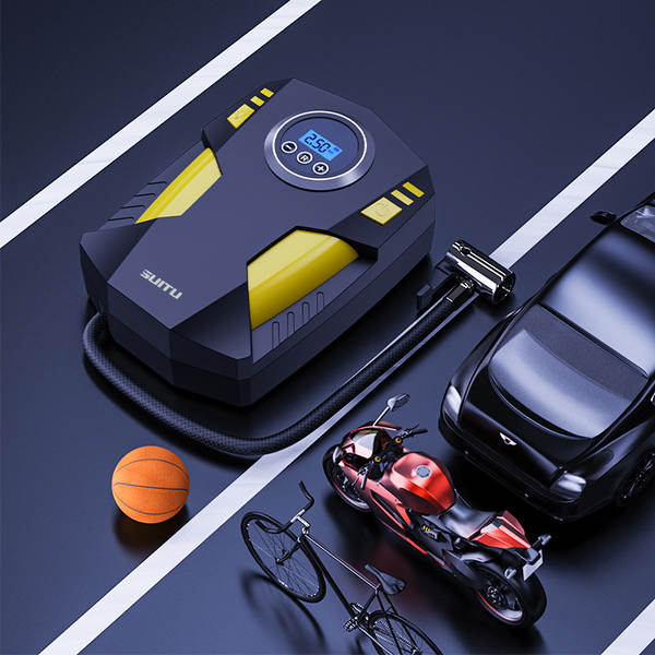 Pompa de ar para carros Pequenos pneus de automóveis Pompa de ar elétrica para carros portáteis de mão inteligente bomba de ar digital