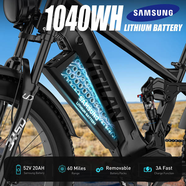 VITILAN T7PRO bicicletas elétricas 26x4.0" 20AH