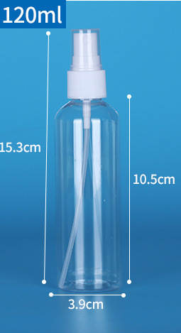 Venda por atacado 30ml/50ml/100ml garrafa de pulverização Pequena garrafa de pulverização de maquiagem garrafa de distribuição de perfume transparente PET garrafa de plástico