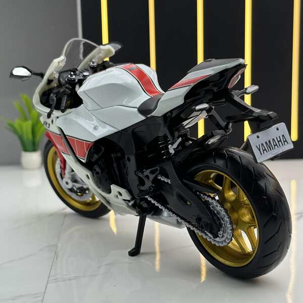 Modelos 1 a 12 YamahaYZF-R1M de liga de motocicletas de rolagem sem brinquedo modelo de substituição