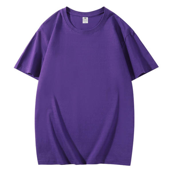 180g T-shirts de algodão puro para homens T-shirts culturais puros personalizados T-shirts de trabalho impressos logo atacado