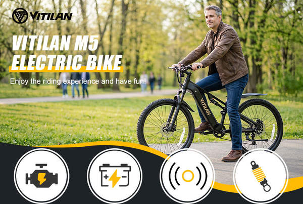 VITILAN M5 bicicletas elétricas 27.5" x 2.8" 15AH