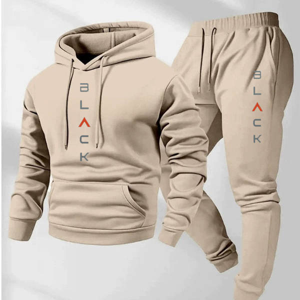 Camiseta de corrida de inverno e calça de corrida de inverno para homens 2 peças