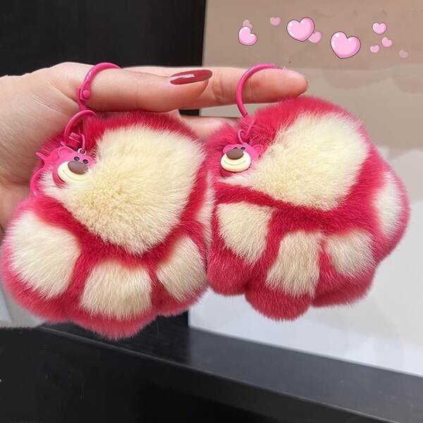 Pendente de gato de pelúcia
