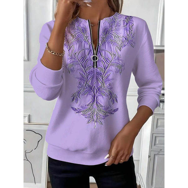 Outono Novo Modelo Europeu e Americano Lingerie Feminino T-Shirt Pós-Símia Vintage Camiseta Desportiva