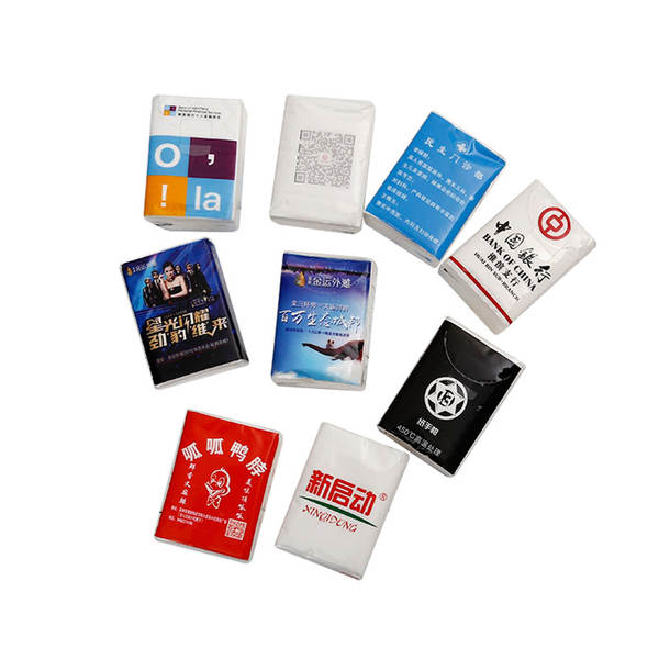 Minipapa de papel de mão com logotipo de impressão de anúncio de suporte para amostragem de 500 pacotes de material promocional para pequenas quantidades aceleradas de personalização
