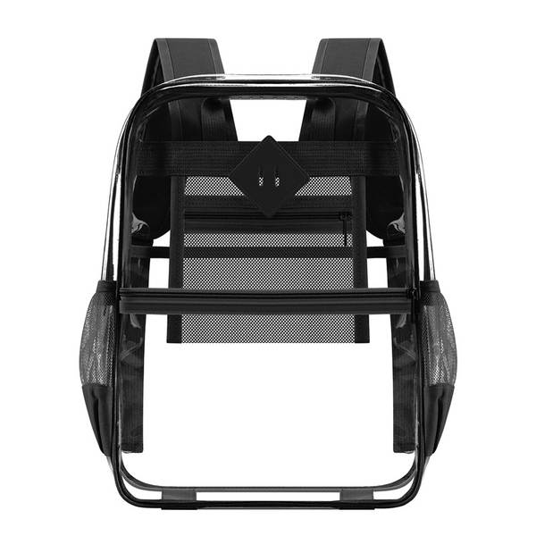 Amazon Transboundary Supply Transparente backpack pvc duplo ombro saco pvc saco grande capacidade saco estudante