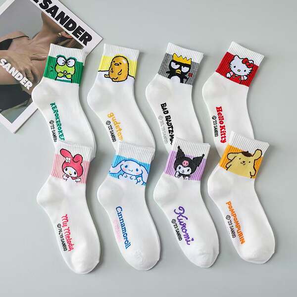 Meias de Inverno com Animais Cartoon
