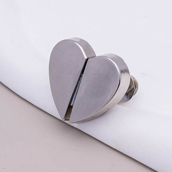 Cortinas magnéticas para cortinas em forma de coração fechamento do botão desmontável para cortinas anti-fuga de luz fixado para cortinas de metal de pedra