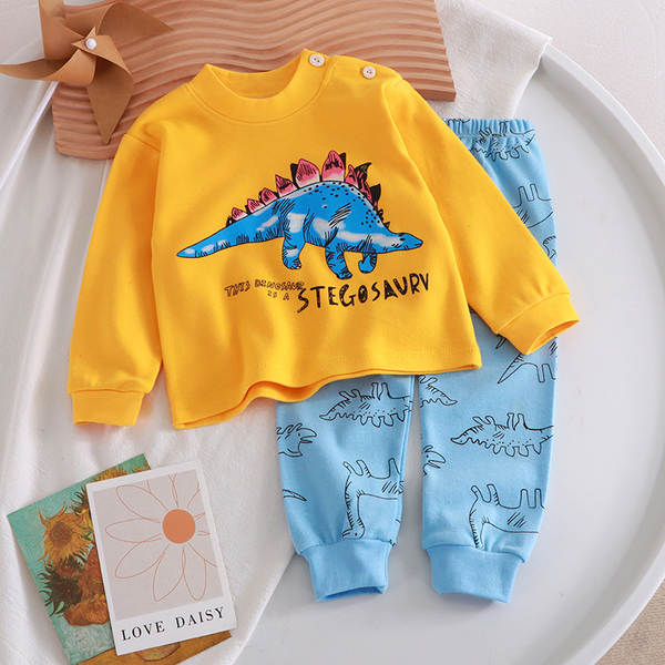 Conjunto de pijama de algodão para crianças