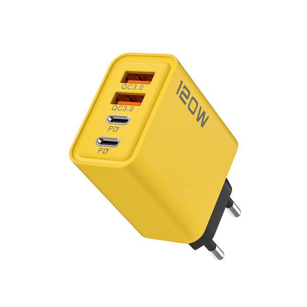 120W Duplo PD + Duplo Carregador USB 5V2A12W para Apple Huawei Smartphone Duplo Tipo Cabeça de Carregador
