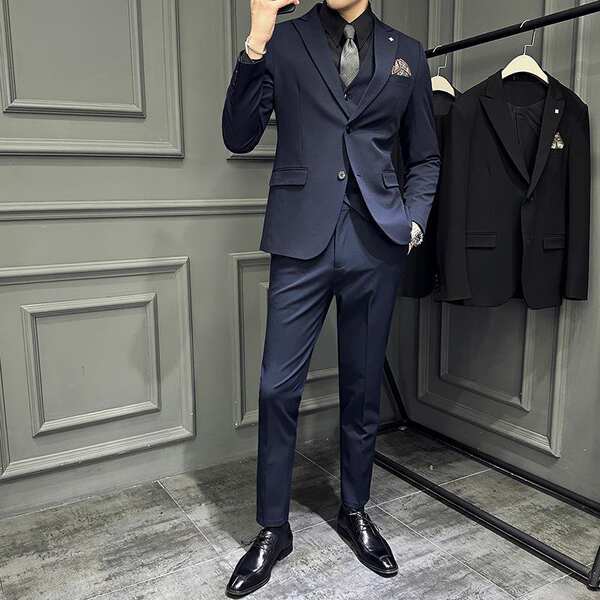 Terno social slim fit masculino