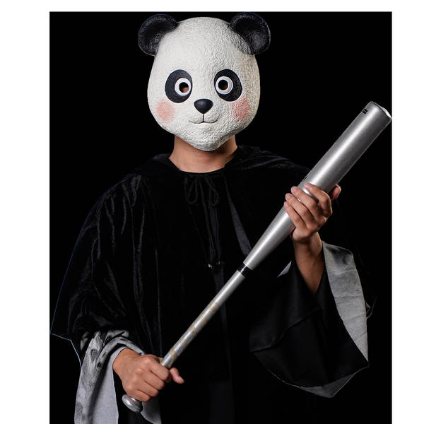 Halloween Crianças Personagens de Animação Vestir-se Panda Flores Máscaras Espetáculo Chapéu Animais Estranhos