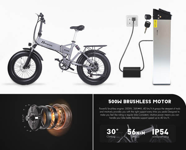 shengmilo bicicletas elétricas dobráveis assistente de choque bateria de lítio veículo elétrico de caminhão pode ser dobrado