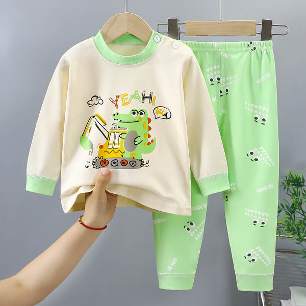 Conjunto de pijama de algodão para crianças