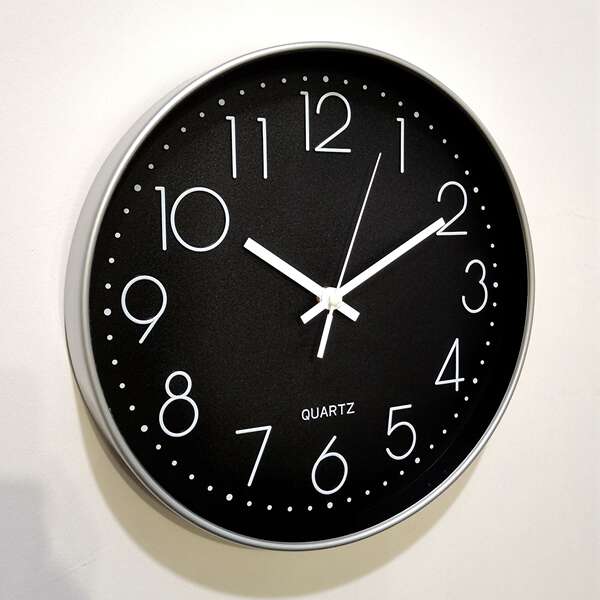 12 polegadas 30cm silencioso pendurado relógio relógio horário Amazon cross-border pendurado wall clock atacado