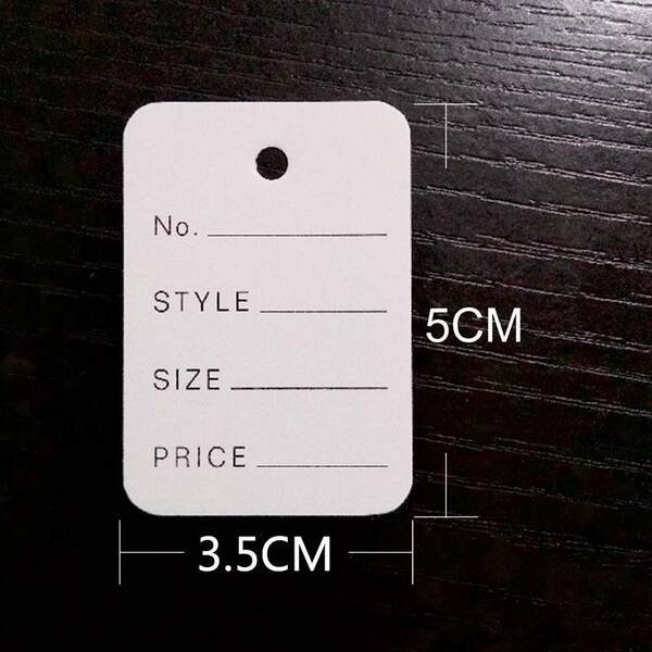 Etiquetas Brancas para Roupas