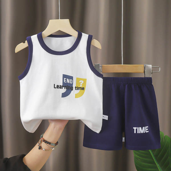 Vestido de verão infantil de algodão