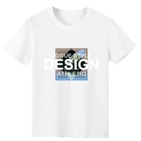 T-shirt masculino de pulseira curta de verão de gelo novo de lazer impresso em roupas de pulseira redonda T-shirt de pulseira meia pulseira de pulseira masculino