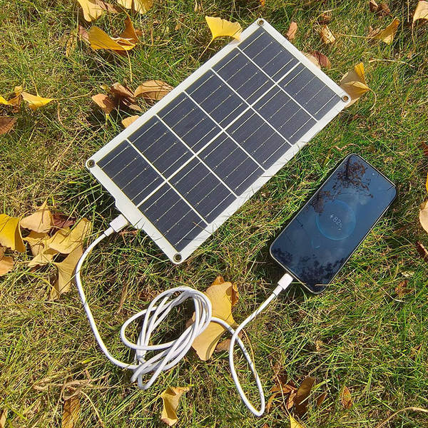 Telemóvel Solar Charging Panel 3w 5v Carregador solar portátil ao ar livre Pequeno painel solar fotovoltaico