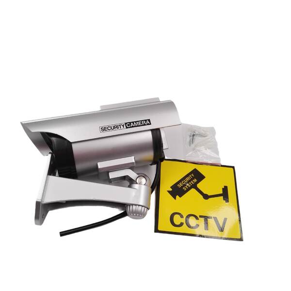 Simulação de câmera falsa com luz Monitor de câmera anti-roubo Modelo de câmera de vigilância falsa