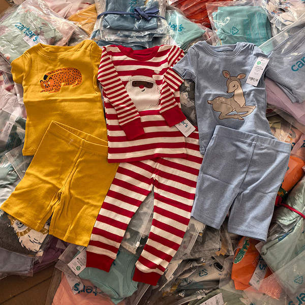 Car*ters nova roupa de casa para crianças 2 peças de roupa de cama para bebês de algodão puro