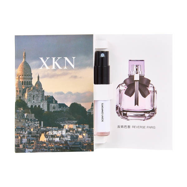3ml Pequeno Perfumado Q Versão Cartão de Teste Homem Dama Permanente Natural Fragrância Portátil Presente Noite de Venda ao Varejo