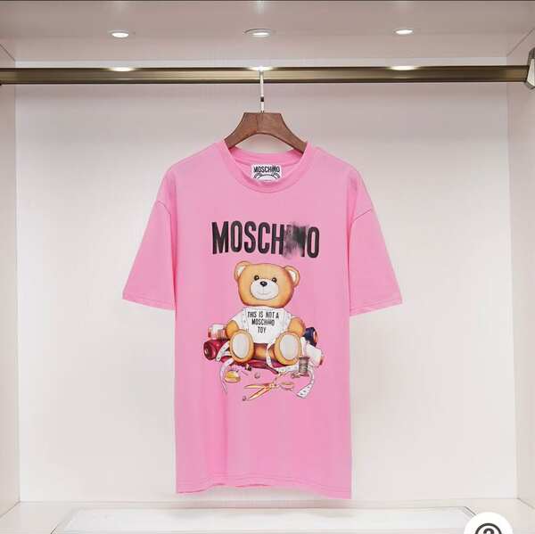 Versão correta 2025 Moody's Moss Pequeno Urso Impressão Logo Coroa Coroa Curta T-Shirt Homem Novo Modelo
