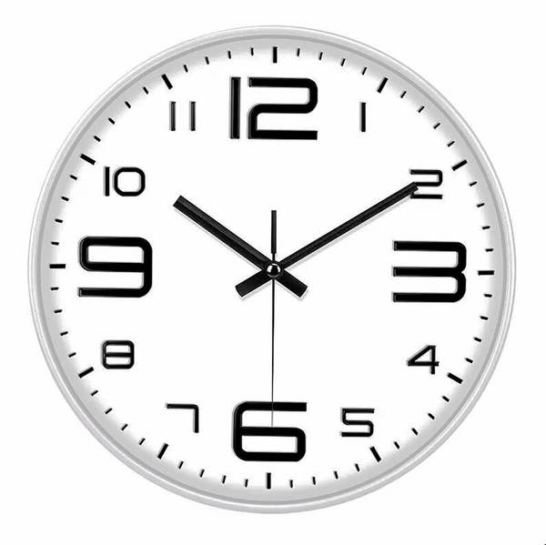 12 polegadas 30cm silencioso pendurado relógio relógio horário Amazon cross-border pendurado wall clock atacado