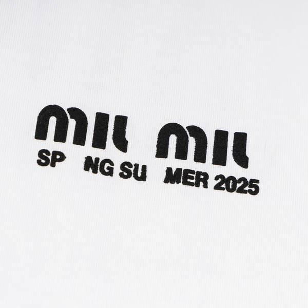 Versão correta do novo modelo de verão MIU Mouse Rede vermelha de letras impressas de cor-de-rosa cor-de-rosa homens e mulheres T-shirt de mangas curtas