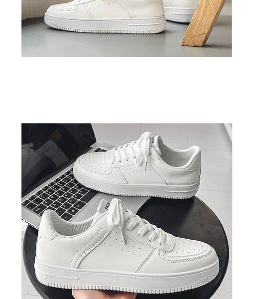 Sapatos brancos masculinos de verão para adolescentes de férias para homens 2023 novos sapatos para estudantes brancos puros