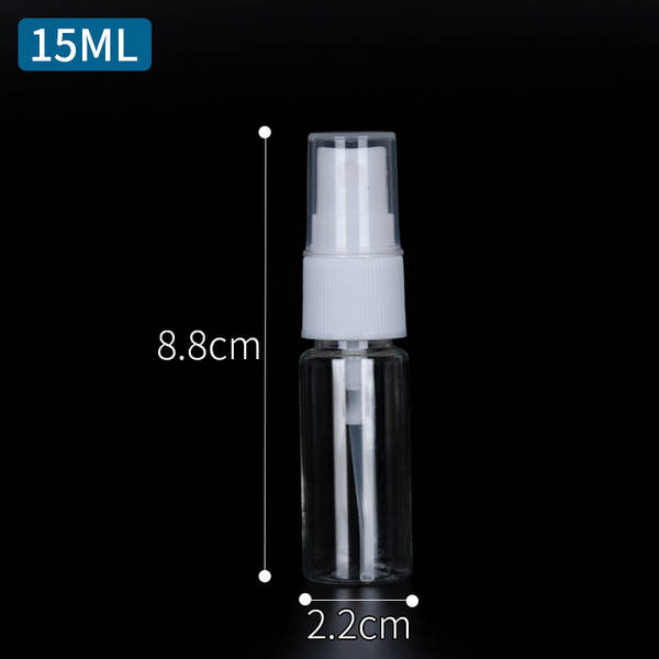 Venda por atacado 30ml 50ml 100ml garrafas de pulverização transparentes PET garrafas de plástico garrafas de distribuição de garrafas de pulverização de álcool